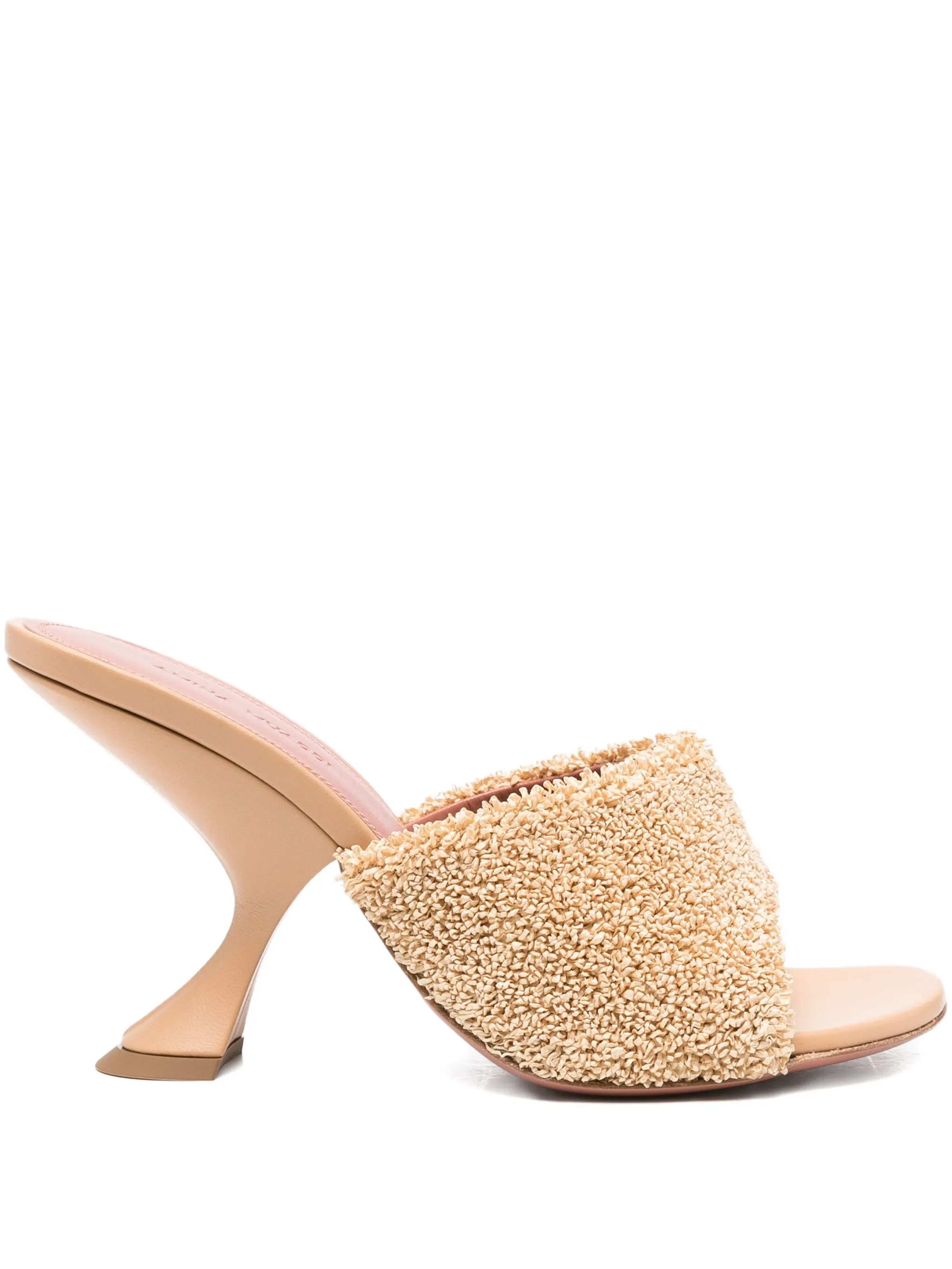 95mm Taylor raffia sculpted-heel sandals