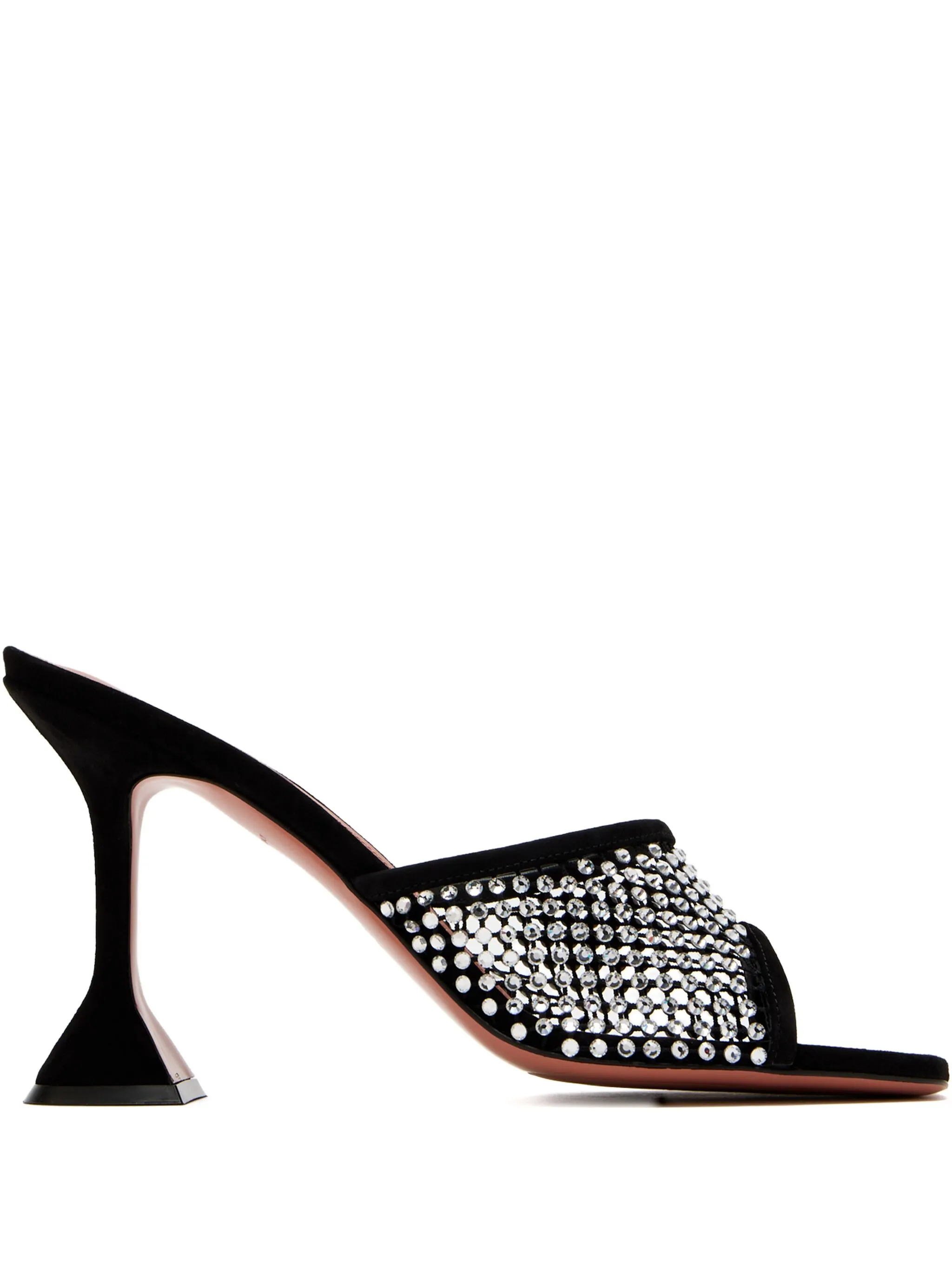 95mm crystal-embellished net sandals