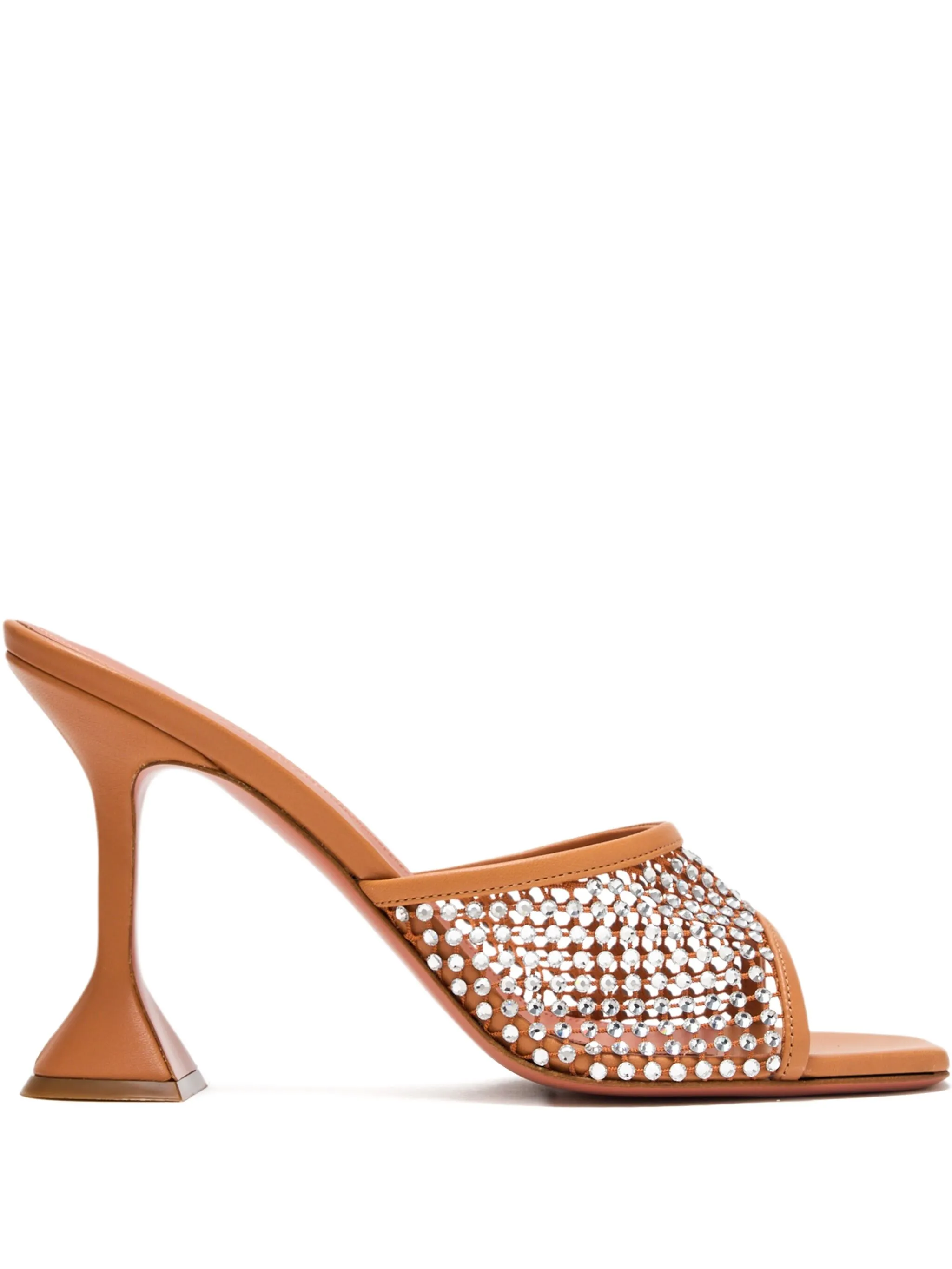95mm crystal-embellished net sandals