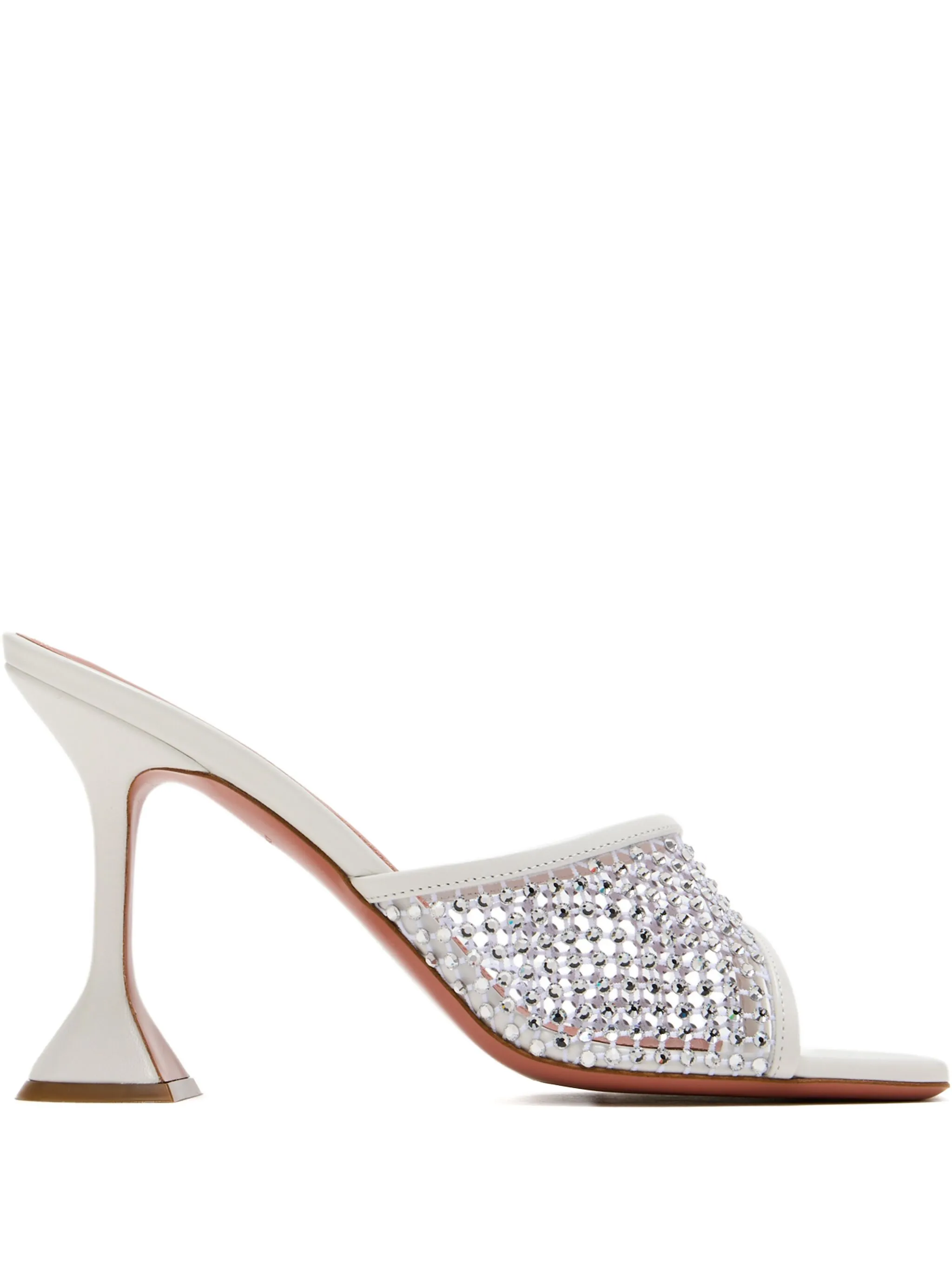 95mm crystal-embellished net sandals