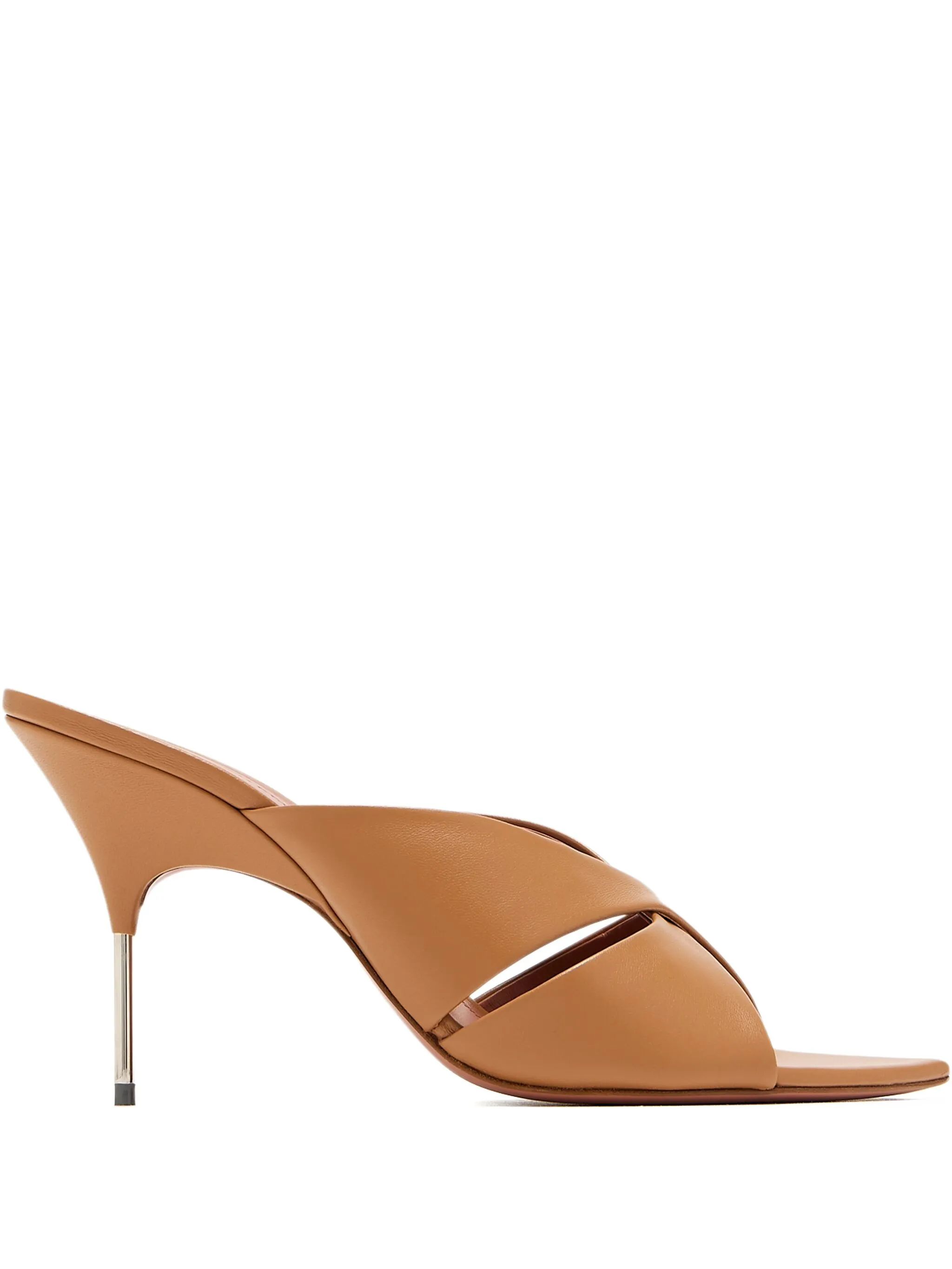 cross-strap heeled sandals