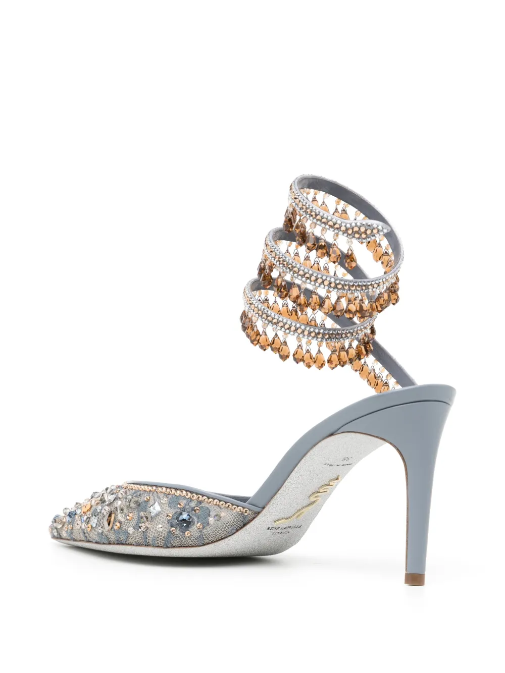 100mm Christy crystal-embellished pumps