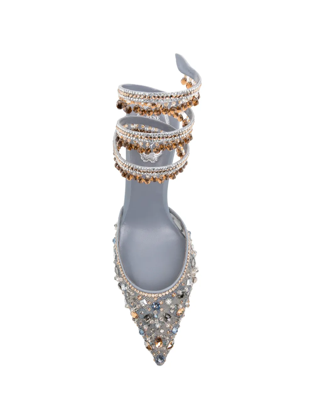 100mm Christy crystal-embellished pumps