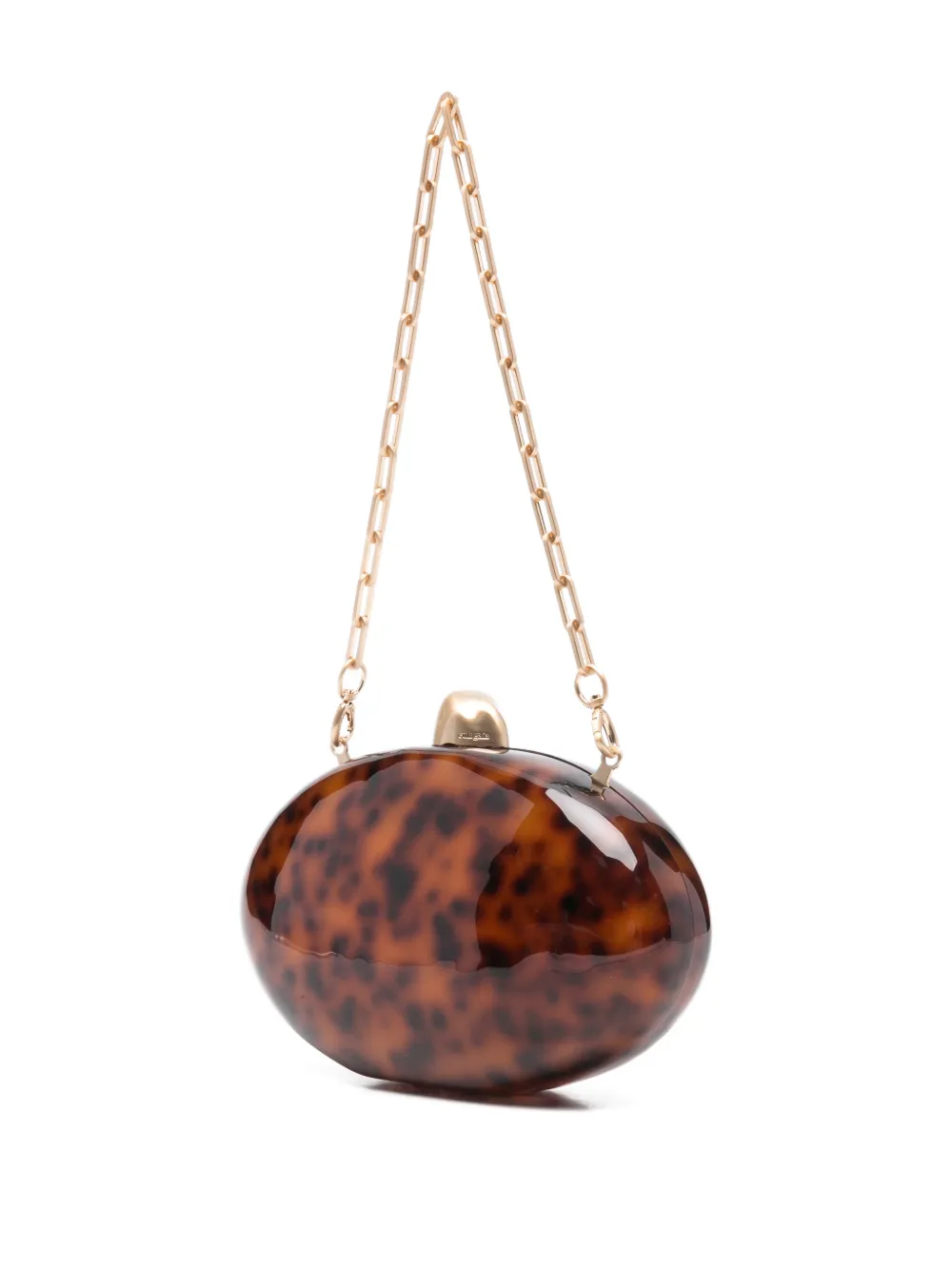 Eviana tortoiseshell-effect clutch bag