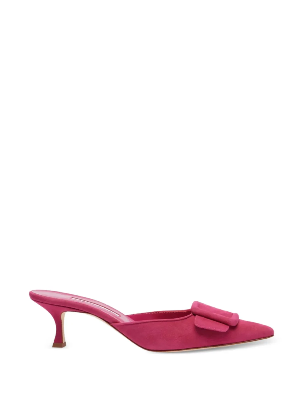 Maysale square buckle point-toe mules