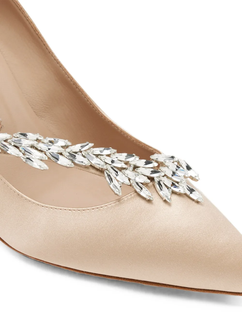 Nadira crystal-embellished pointed-toe pumps