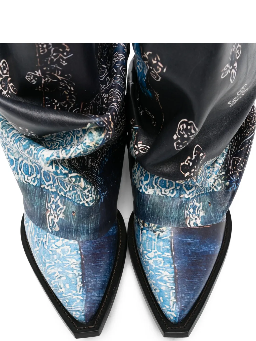 Bandana print boots