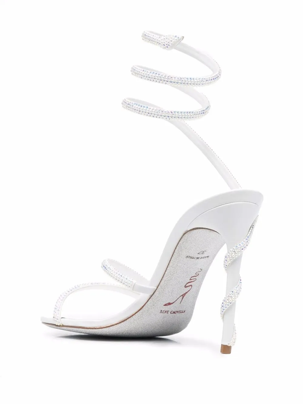 120mm Cecile rhinestone sandals