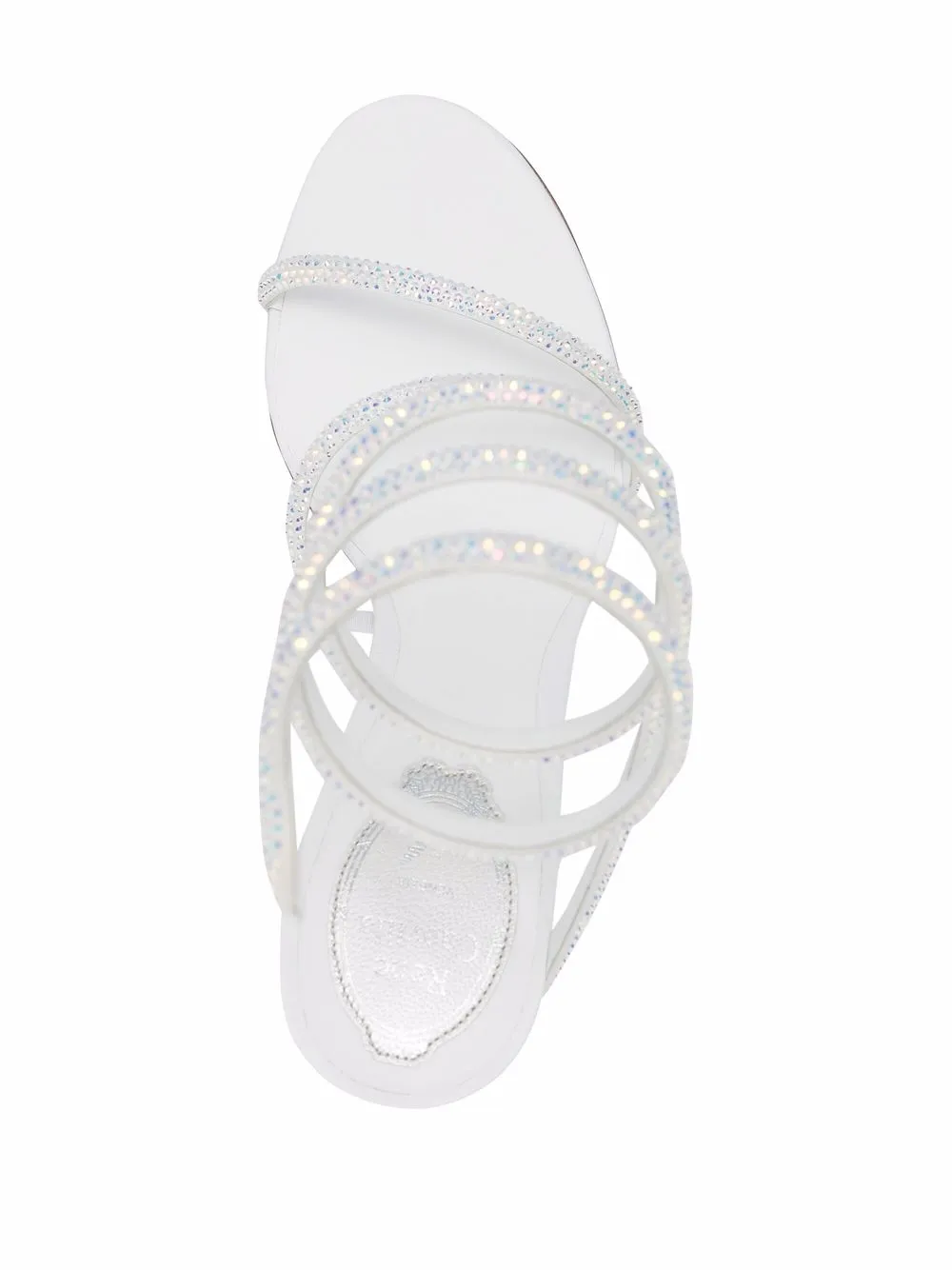 120mm Cecile rhinestone sandals