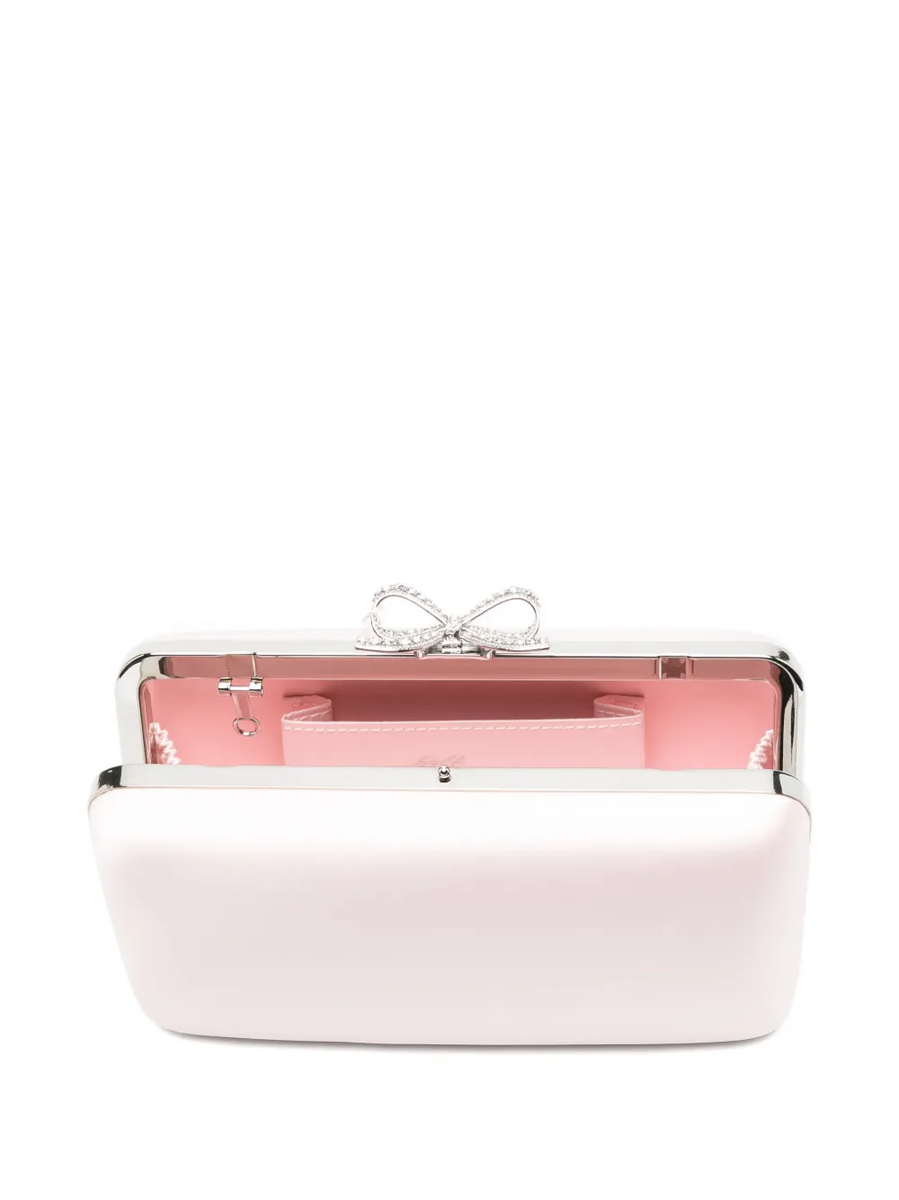 Satin clutch bag