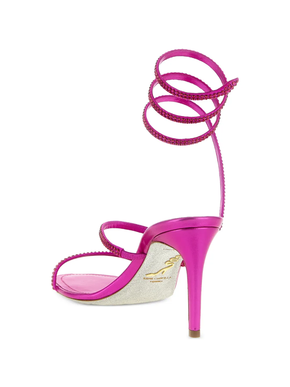 Cleo crystal-appliqué sandals