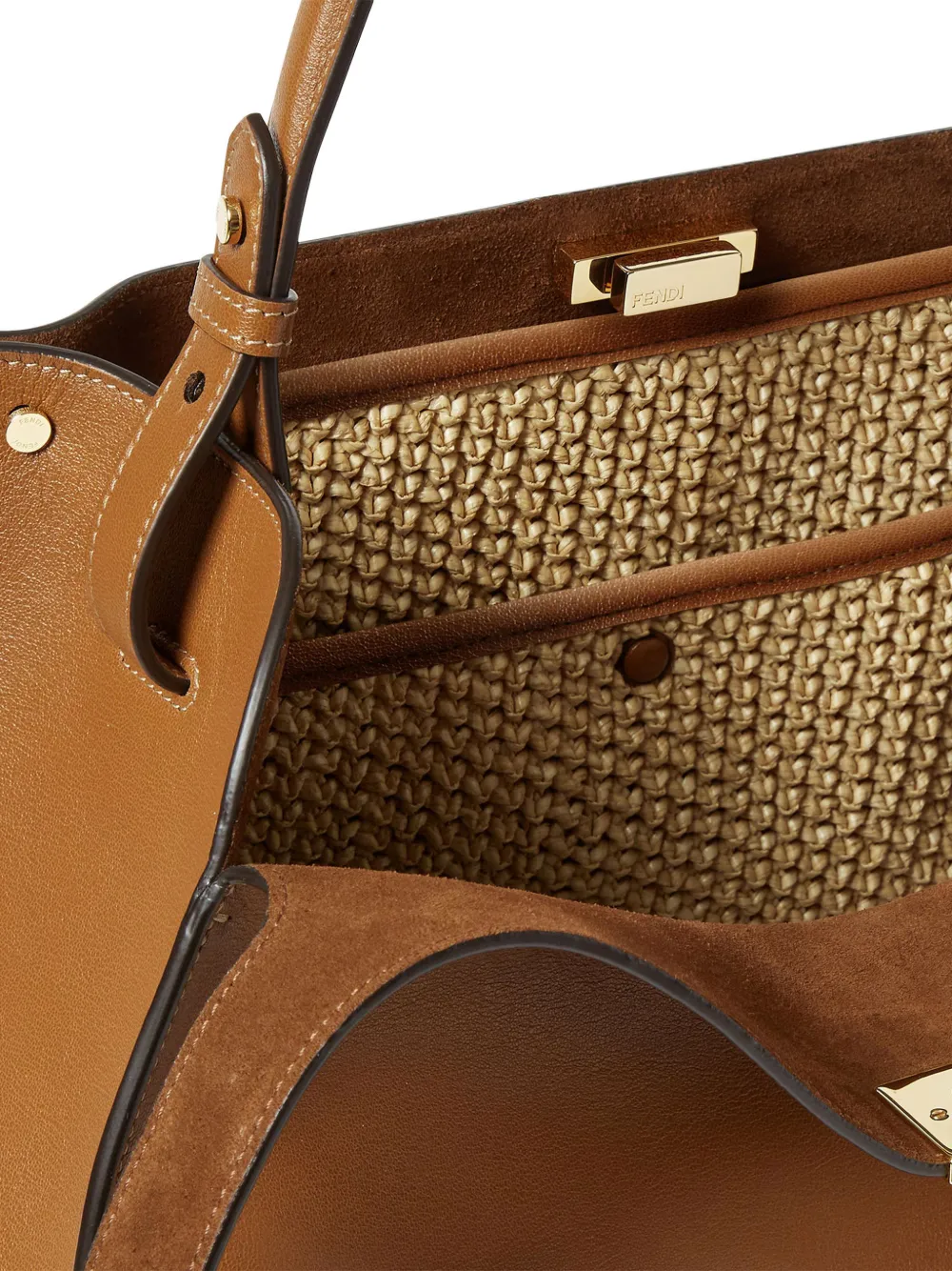 Peekaboo Way leather tote bag