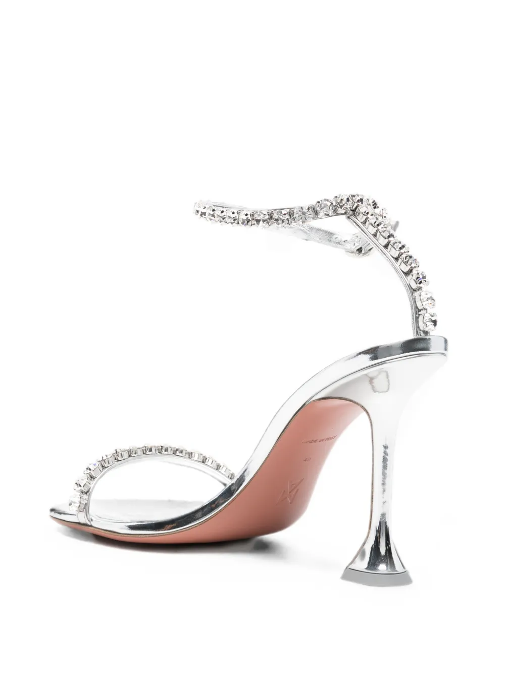 Gigi crystal-embellished heeled sandals
