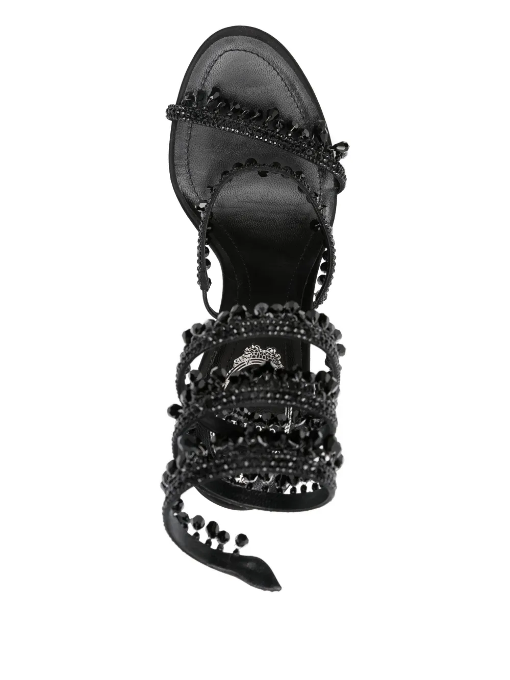 110mm beaded-embellished stiletto sandals