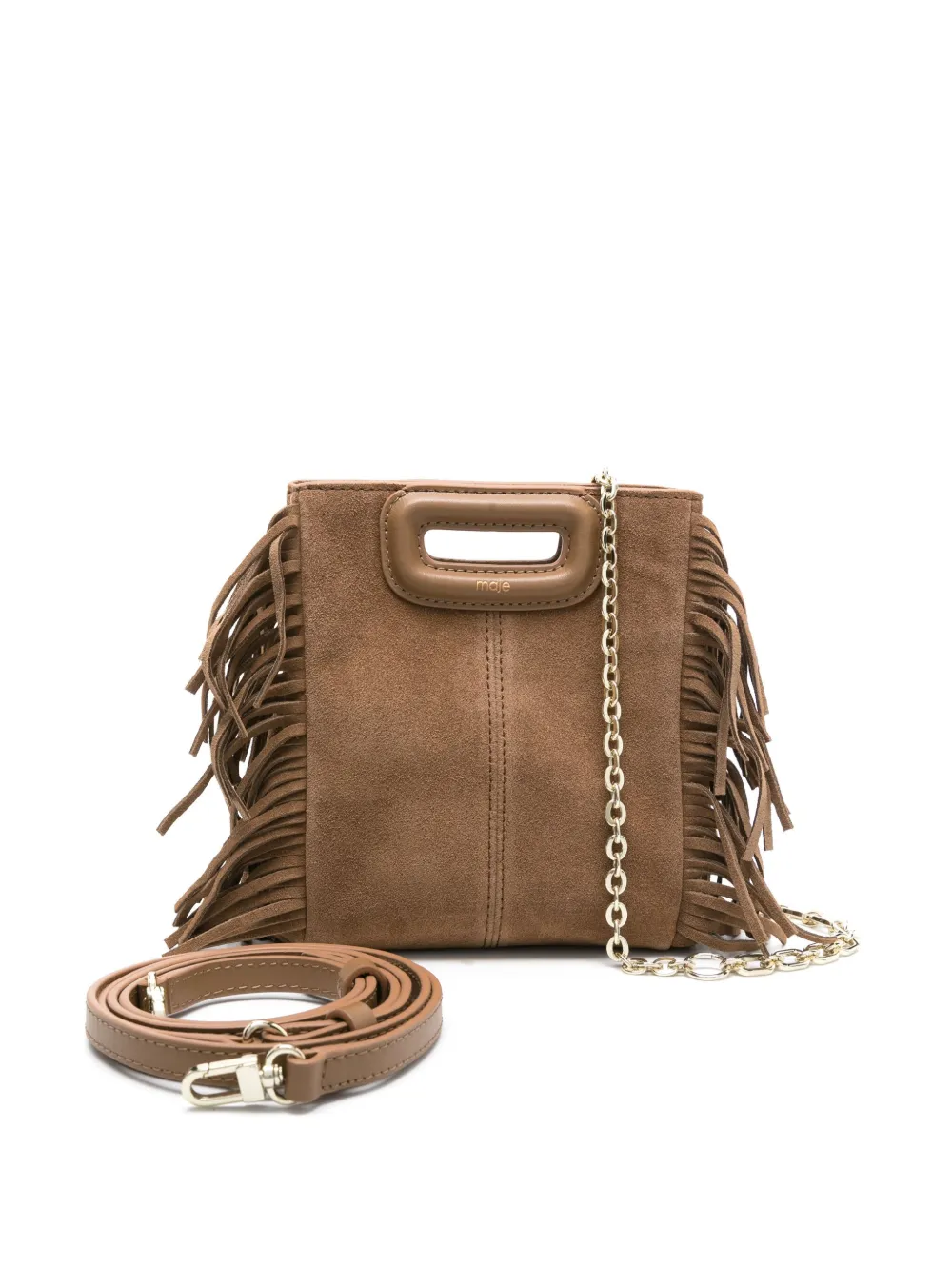 Mini bag in suede leather