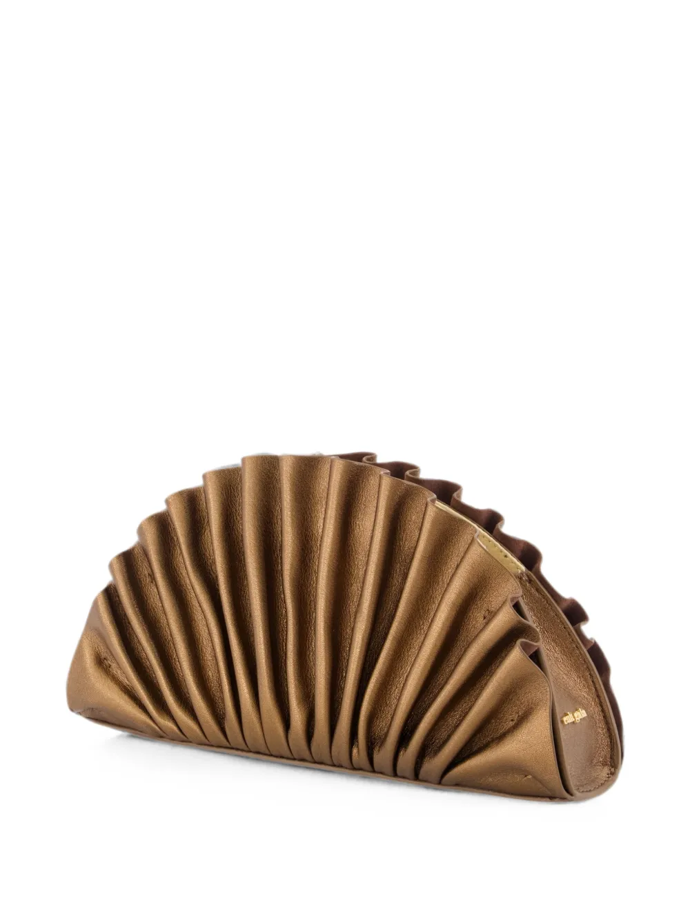 Nala fan-pleated clutch bag