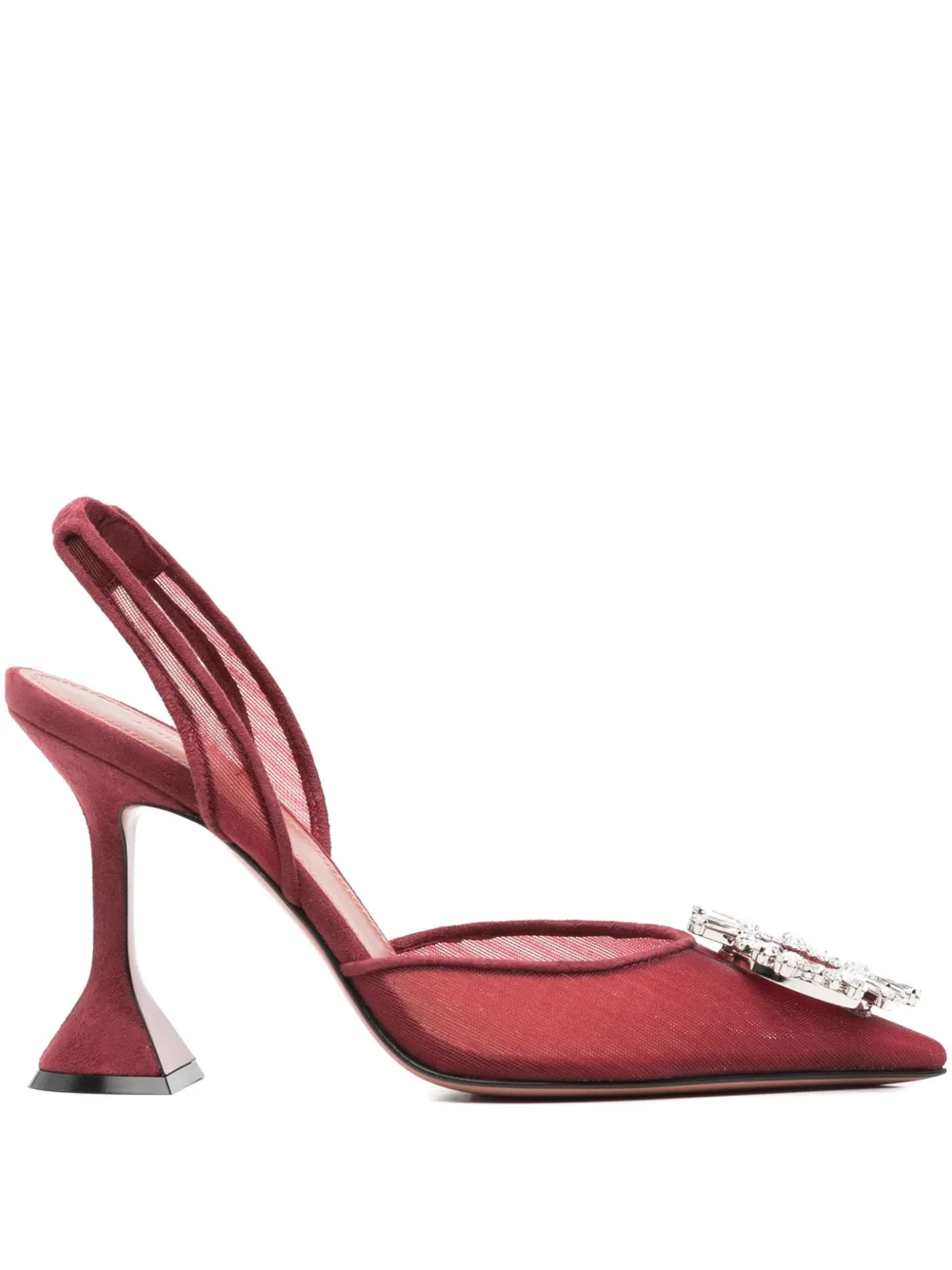 95mm Begum embellished slingback pumps