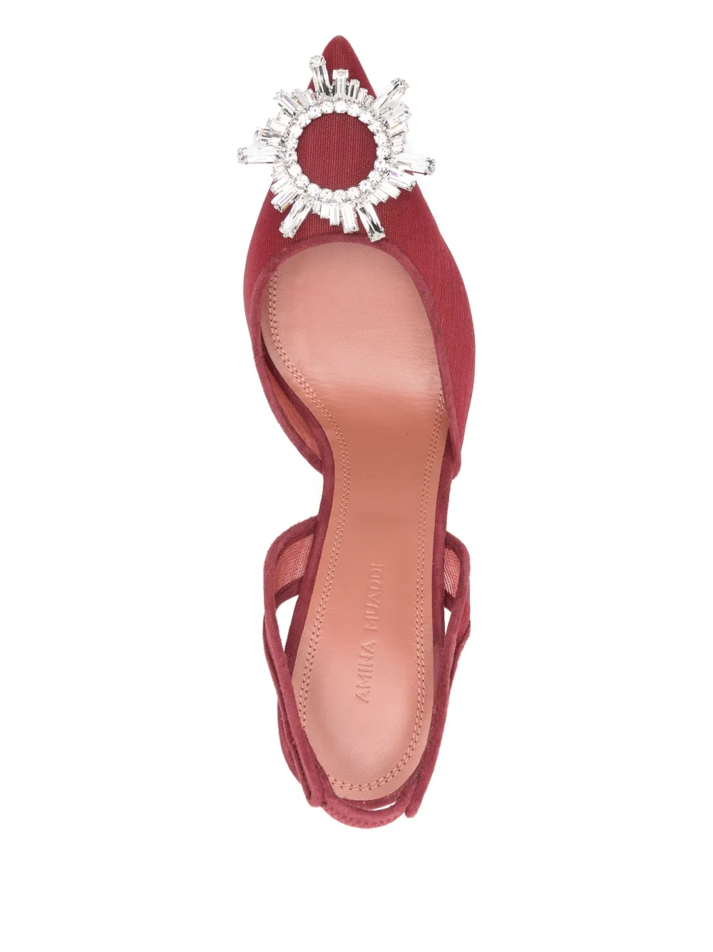 95mm Begum embellished slingback pumps